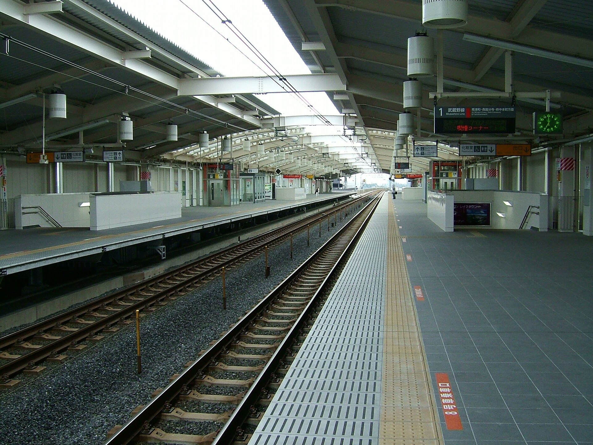 JR武蔵野線越谷レイクタウン駅のホーム